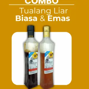COMBO BOTOL MADU TUALANG LIAR BIASA & EMAS
